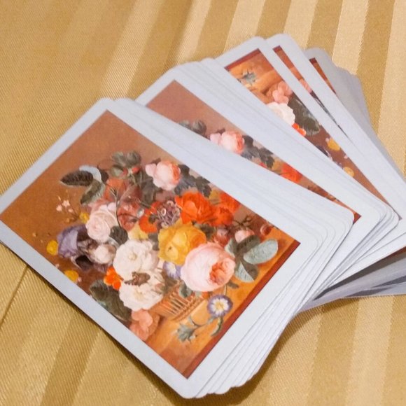 Vintage Congress Double Deck Floral/Roses Playing Cards - Picture 9 of 16